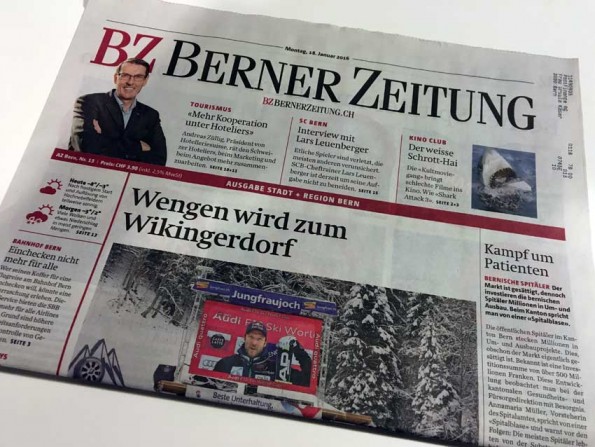 Titelseite Berner Zeitung